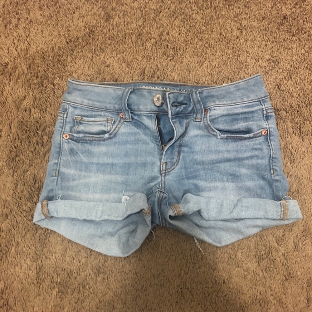 Light Wash American Eagle Shorts